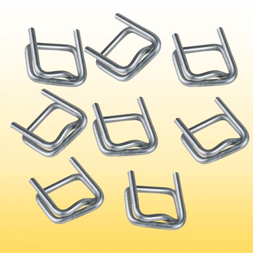 500 St�ck Metallverschlussklemmen 19 mm verzinkt